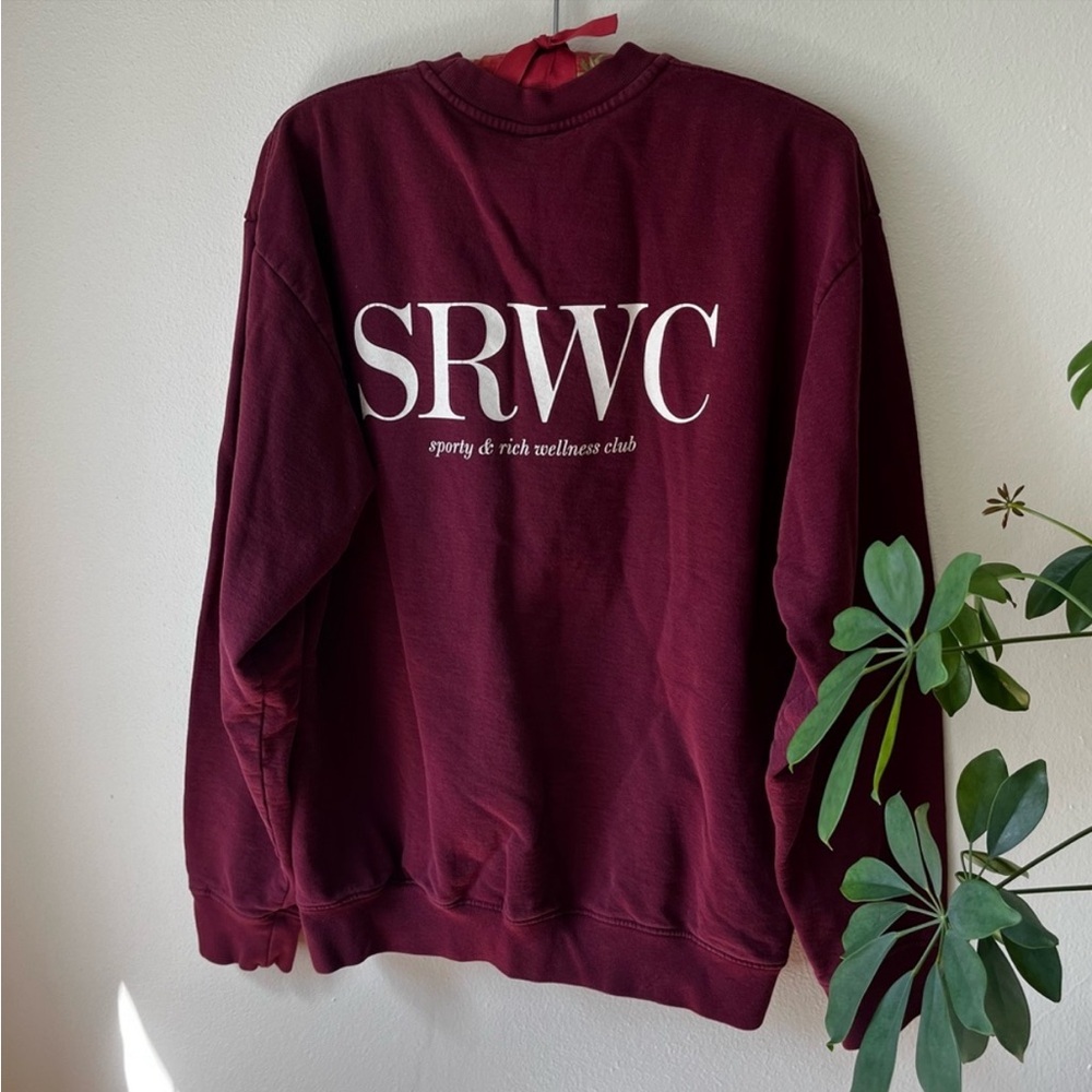 Sporty & Rich Burgundy Sweatshirt